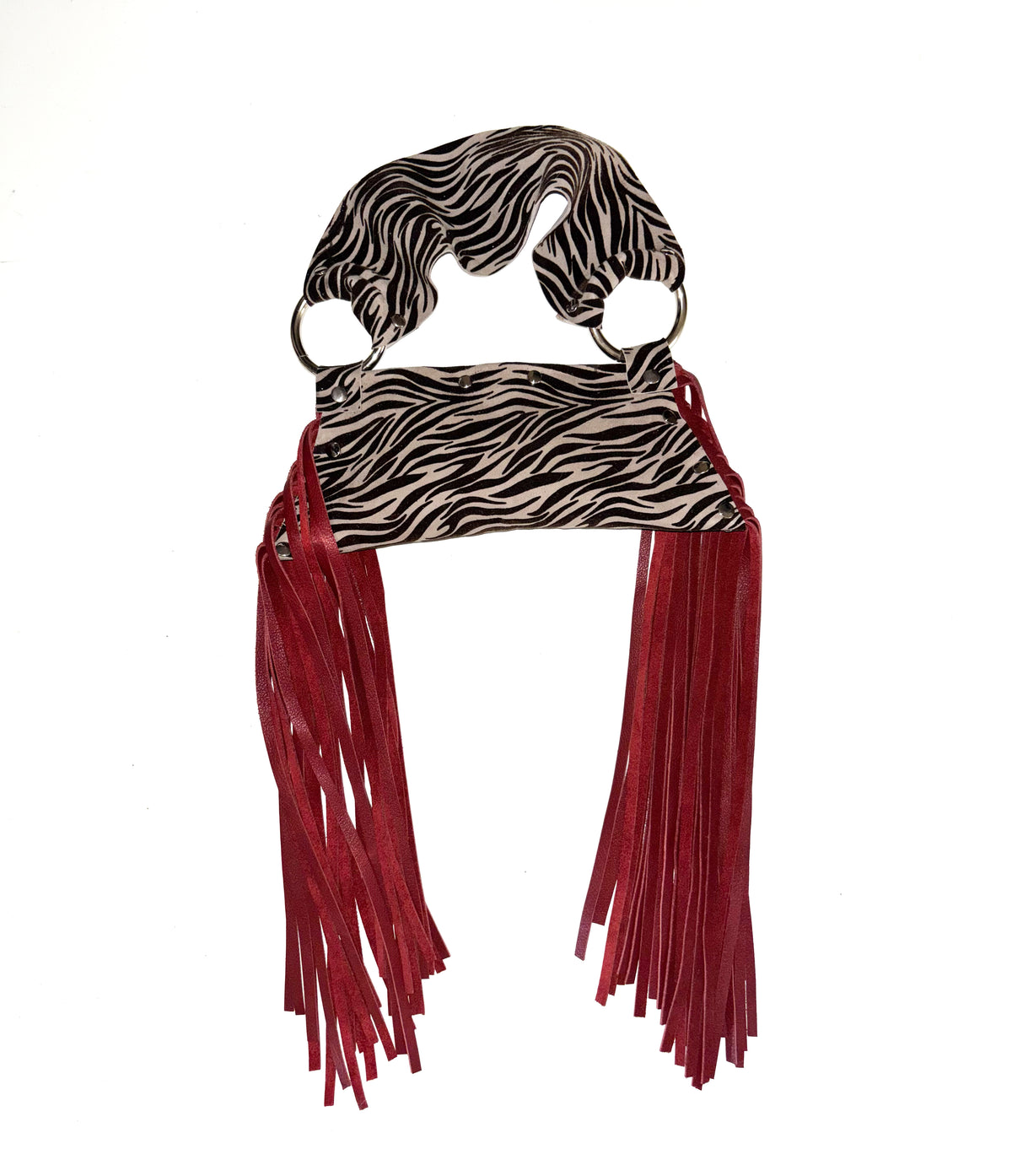 ZEBRA FRINGE BAG 001
