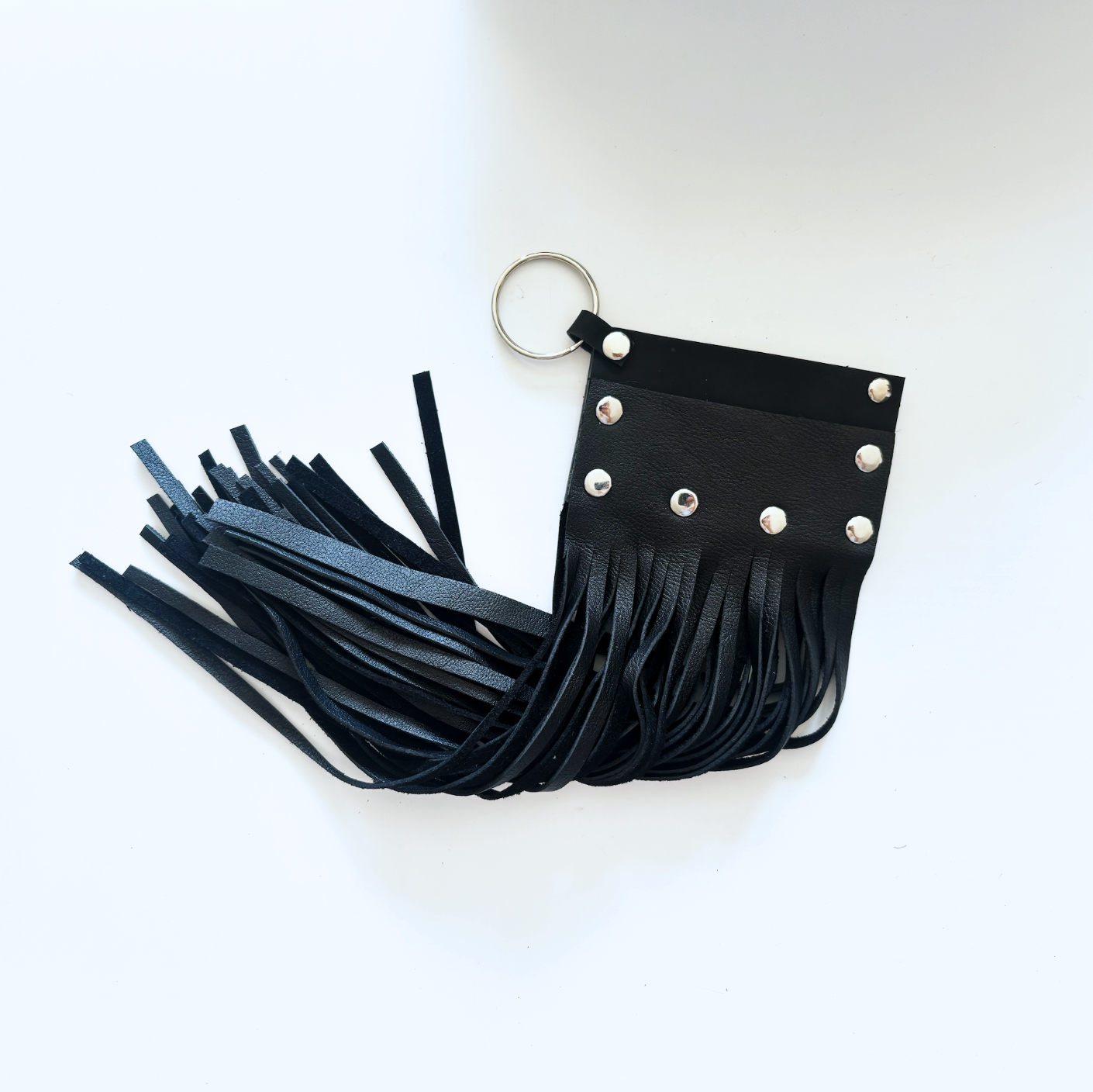 BLACK FRINGE CARD HOLDER