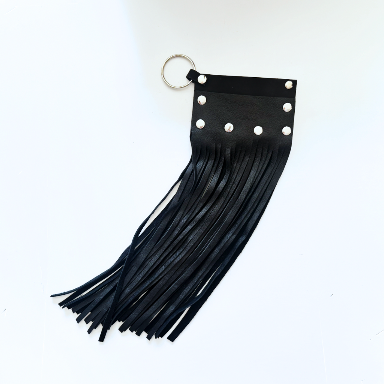 BLACK FRINGE CARD HOLDER