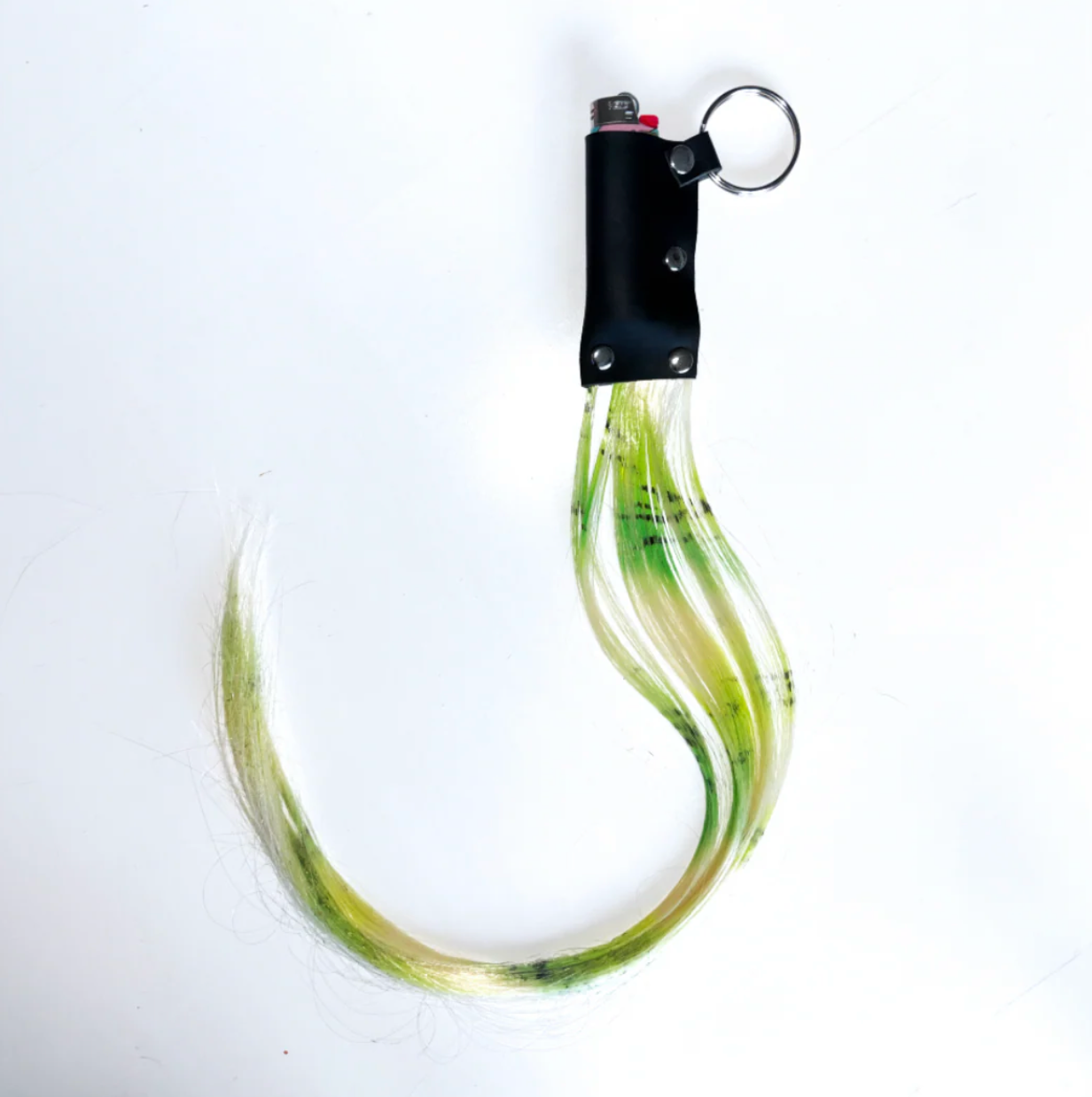 HAIRY GREEN TIGER LIGHTER / LIPSTICK CASE