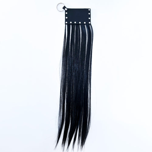 BLACK HAIRY CARD HOLDER