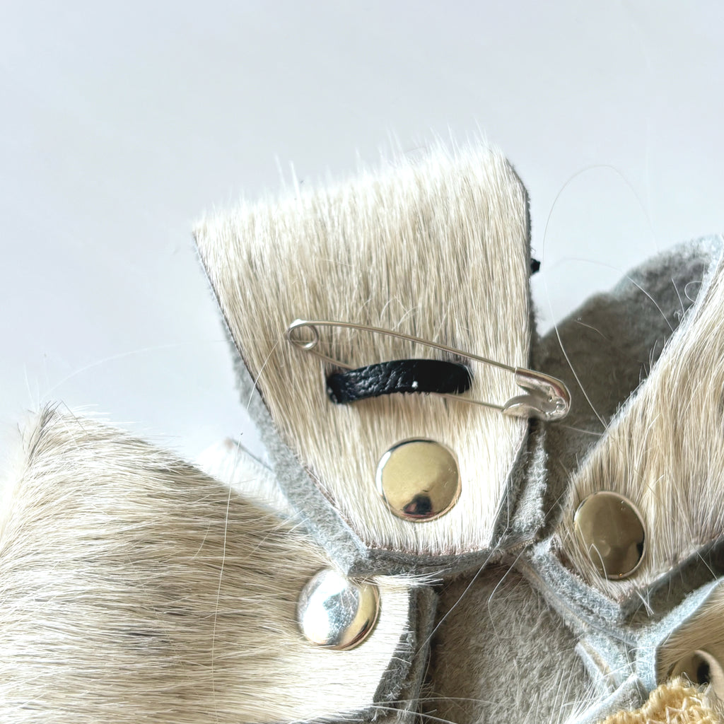 HAIRY COW BROOCH / CHARM
