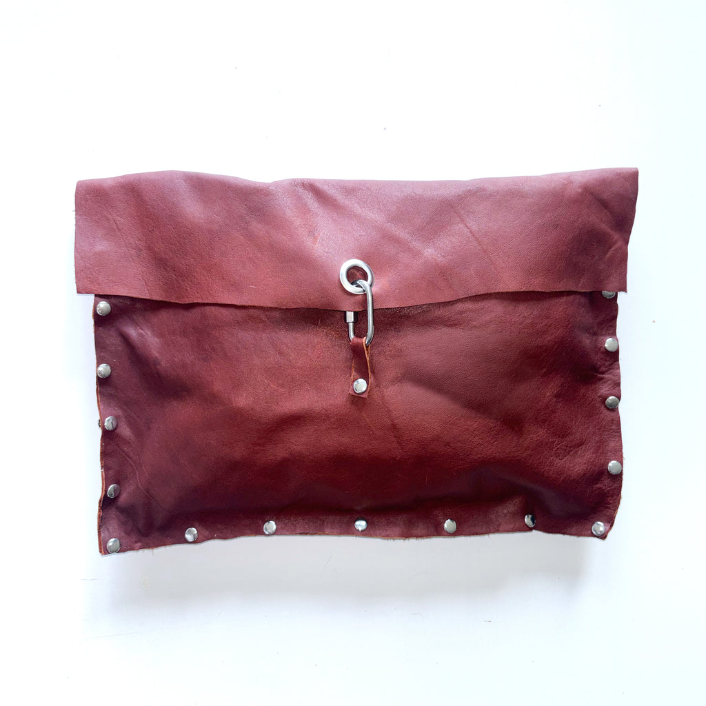 BURGUNDY LAPTOP SLEEVE / CLUTCH