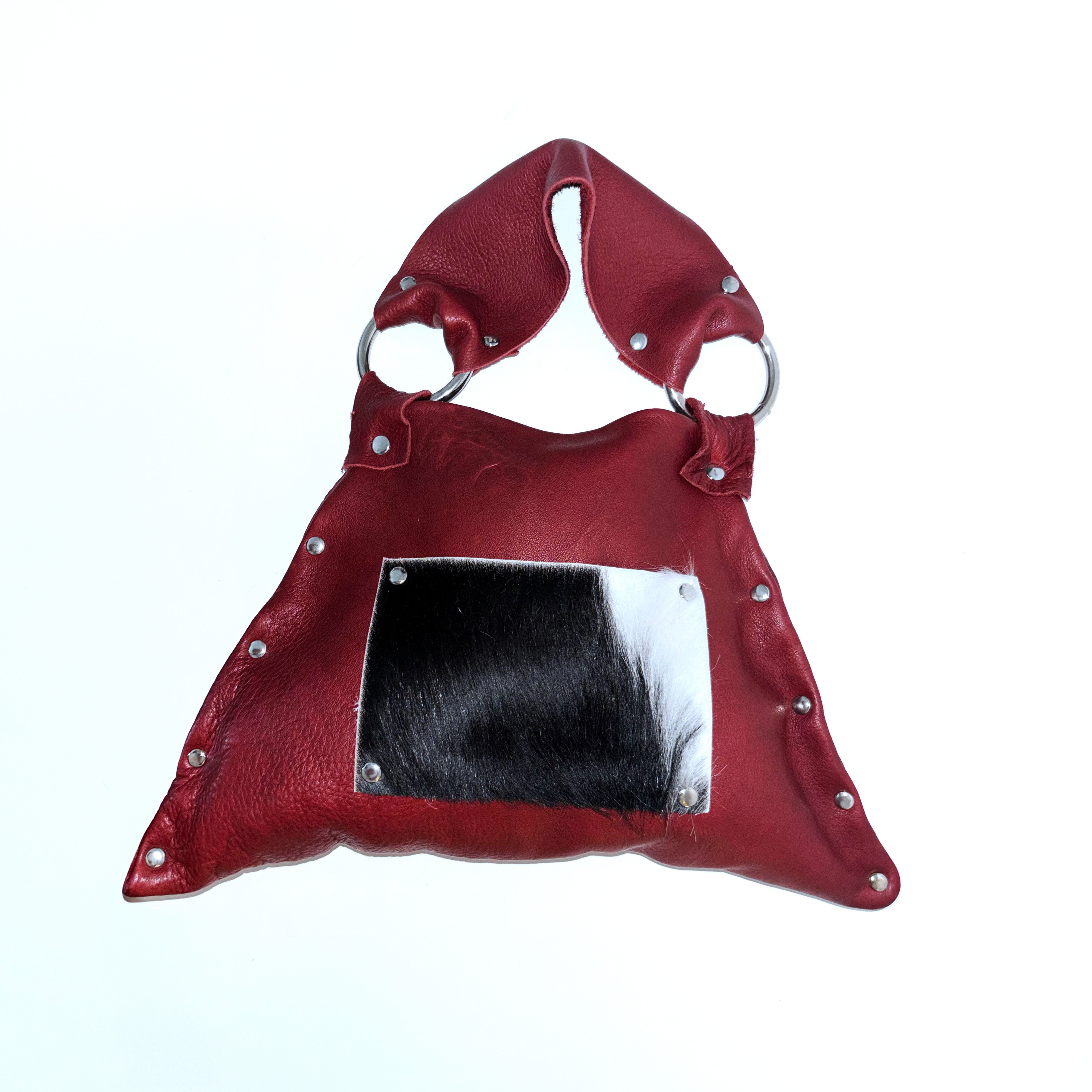 BURGUNDY BAG COW POCKET